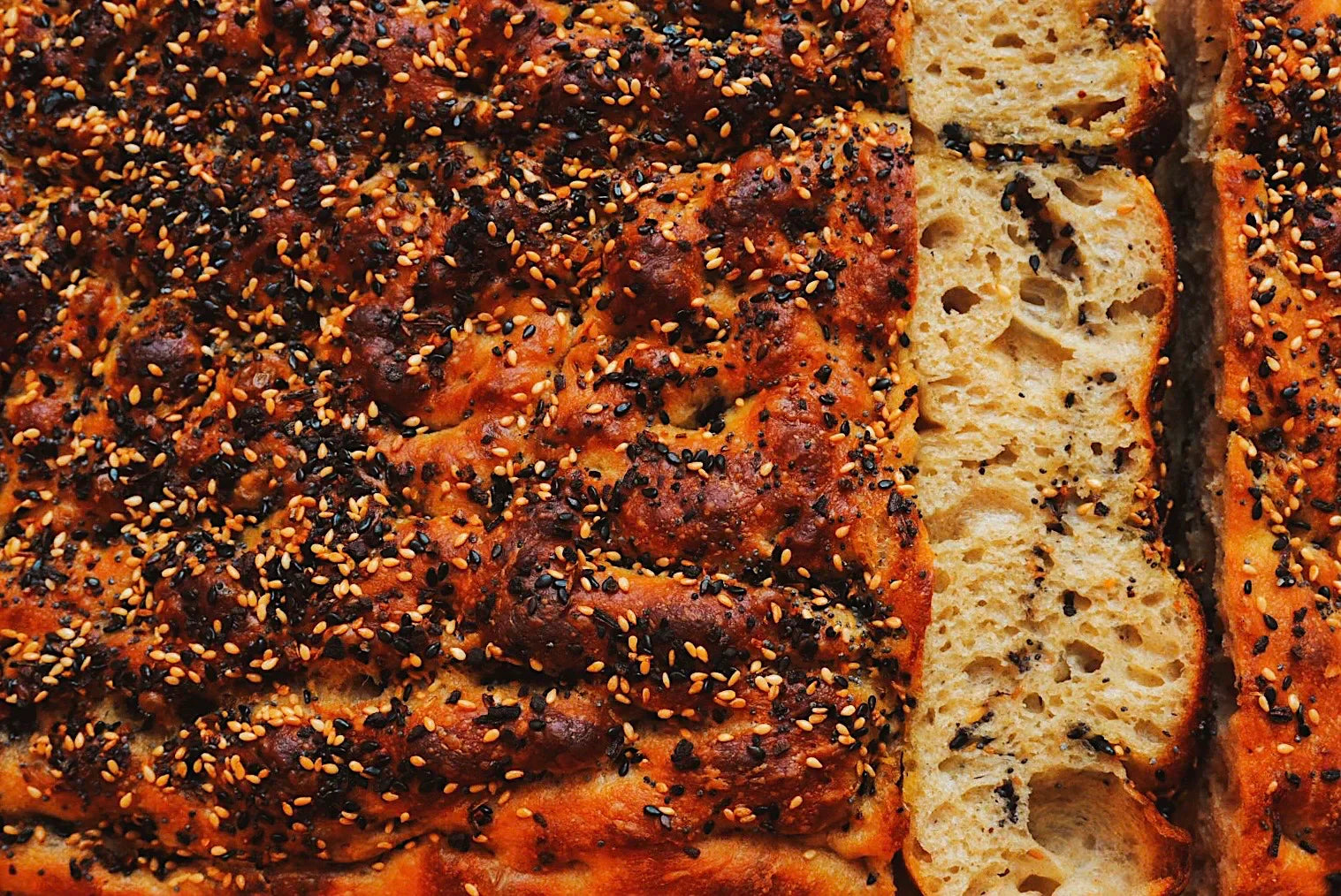 Focaccia aux assaisonnements à bagels (prête le jour-même!)