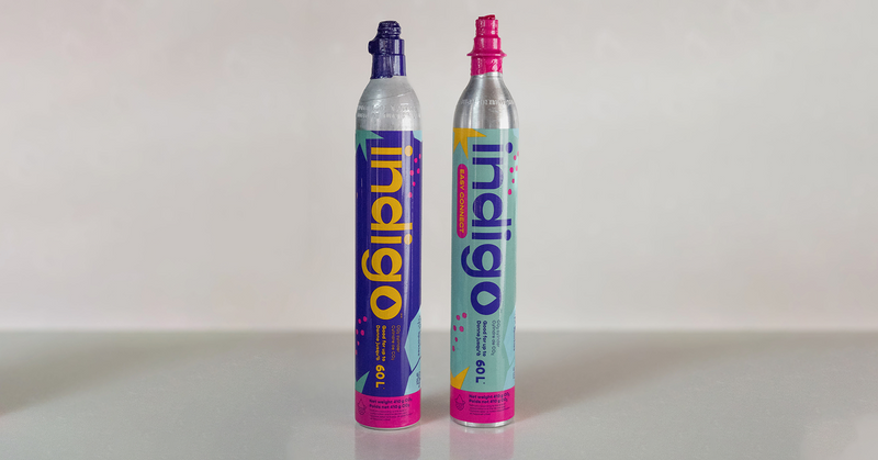 What is the difference between Indigo Soda CO₂ cylinders?