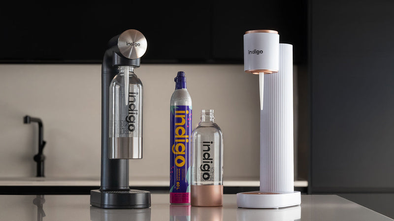 Nouvelles machines à eau pétillante Indigo Soda
